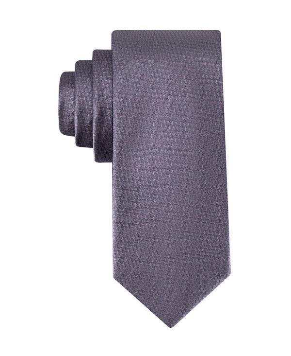 カルバンクライン メンズ アクセサリー ネクタイ Calvin Klein Mens Harriet Herringbone Tie Purple パープル