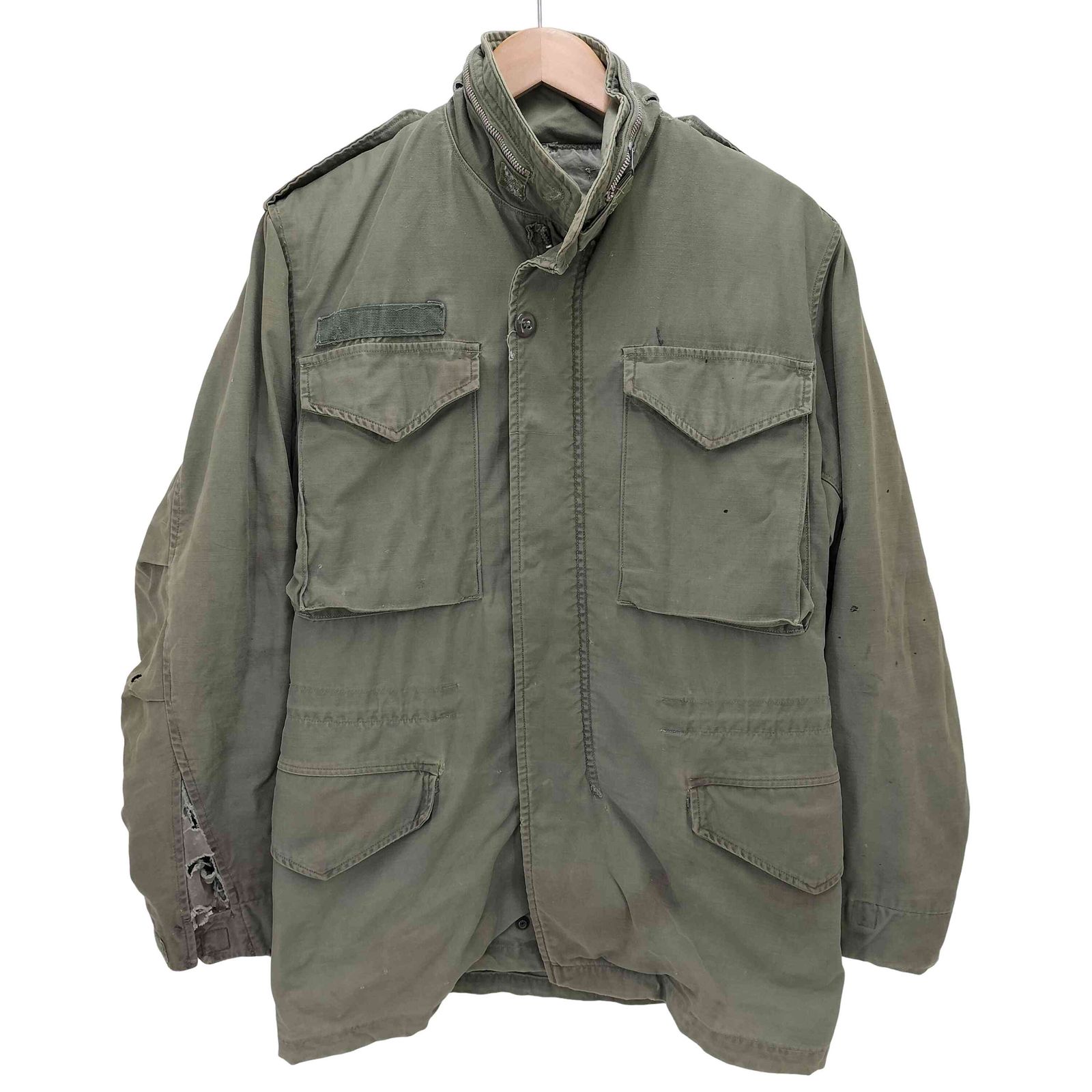 M-65 フィールドジャケット 60s 2nd S/S 米軍 usarmy ボロ ユーエスアーミー U.S. ARMY 60S M-65 2nd CONMARアルミジップ