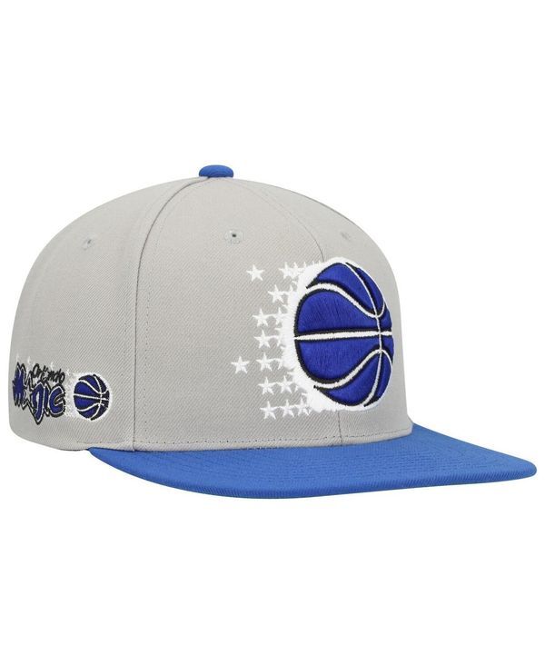 ミッチェルネス メンズ アクセサリー 帽子 Mitchell Ness Mens Gray Blue Orlando Magic Hardwood Classics Essentials 20 Sna