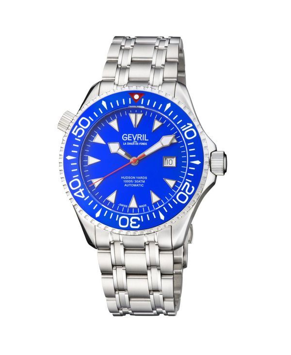 ジェビル メンズ アクセサリー 腕時計 Gevril Mens Hudson Yards 48801 Swiss Automatic Bracelet Watch 43 mm Silver シルバー