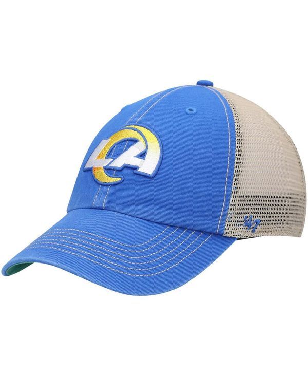 47 ブランド メンズ アクセサリー 帽子 47 Brand Mens Royal Natural Los Angeles Rams La Trawler Trucker Clean Up Snapb