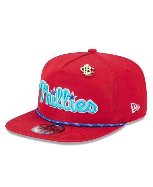 ニューエラ メンズ アクセサリー 帽子 New Era Mens Red Philadelphia Phillies 2025 Big League Chew Golfer Snapback Hat
