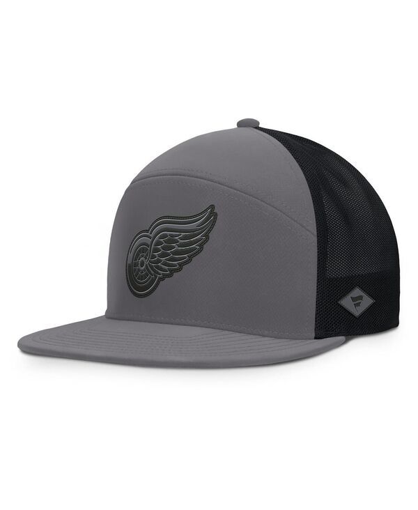 ファナティクス メンズ アクセサリー 帽子 Fanatics Mens CharcoalBlack Detroit Red Wings Fairweather Adjustable Hat Charc