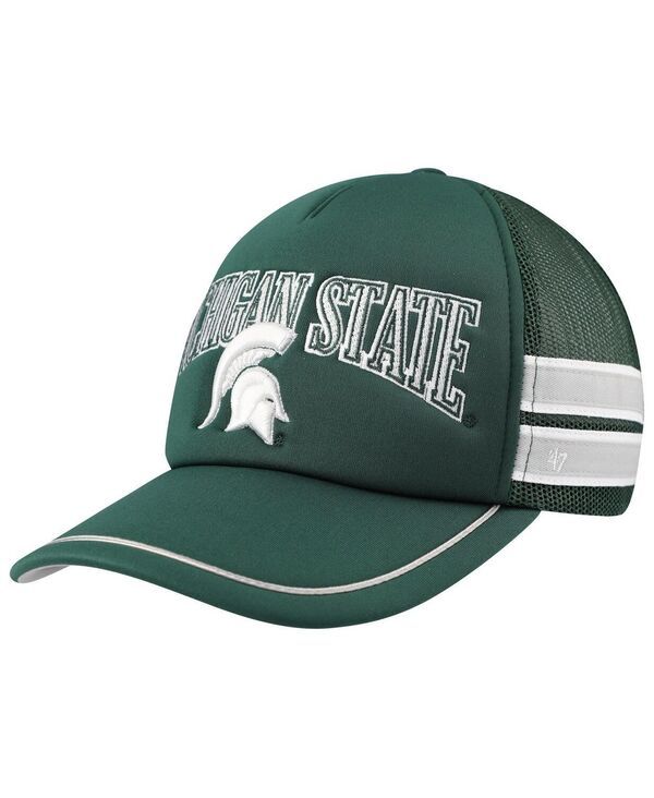 47 ブランド メンズ アクセサリー 帽子 47 Brand Mens Green Michigan State Spartans Sideband Trucker Adjustable Hat Gr