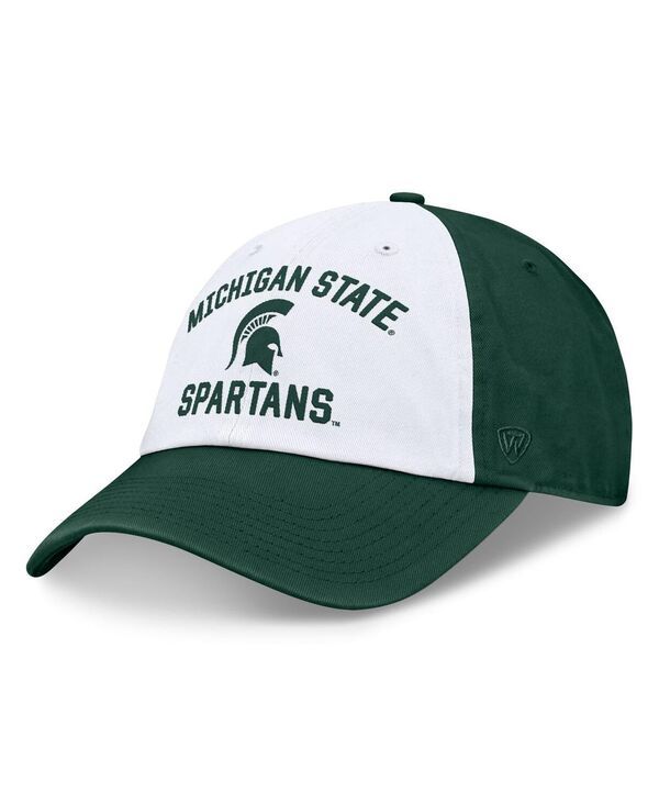 トップオブザワールド メンズ アクセサリー 帽子 Top of the World Mens WhiteGreen Michigan State Spartans Heritage Weston Ad