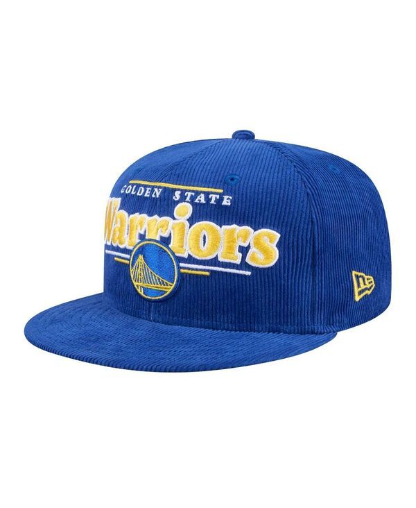 ニューエラ メンズ アクセサリー 帽子 コーデュロイ New Era Mens Royal Golden State Warriors Throwback Display Corduroy 9FIFT