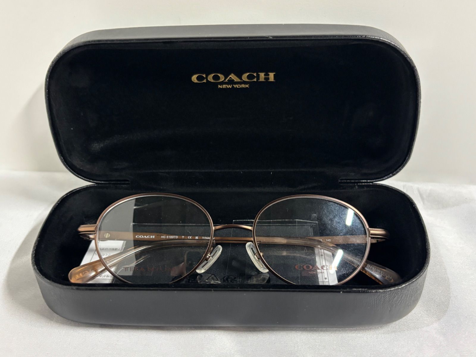 COACH コーチ メガネ HC5189TD ブラウン系 ケース付き 7,315円
