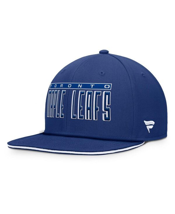 ファナティクス メンズ アクセサリー 帽子 Fanatics Mens Blue Toronto Maple Leafs Fundamental Gino Stack Snapback Hat Blu