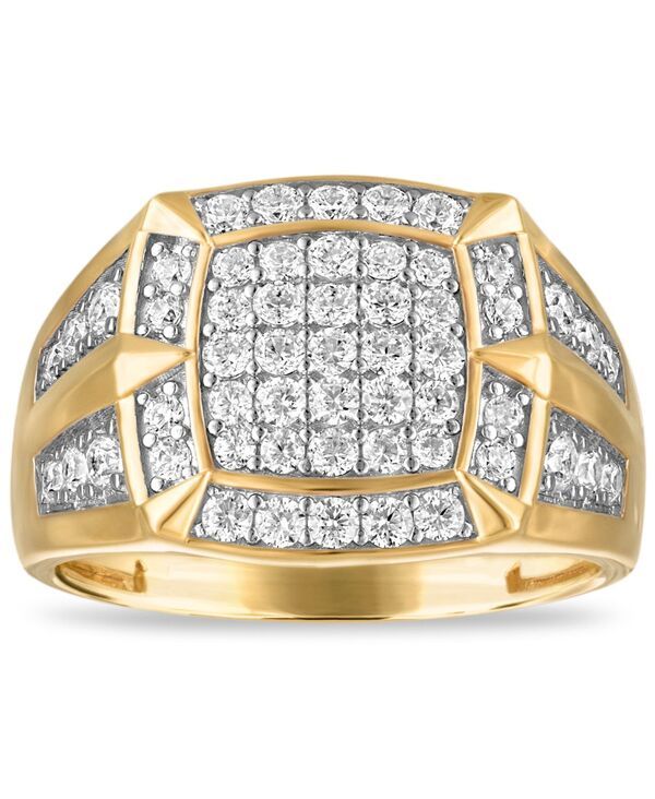エスクァイア レディース アクセサリー リング Esquire Mens Jewelry LabGrown Diamond Ring 1 ctw in 14k GoldPlated Sterling