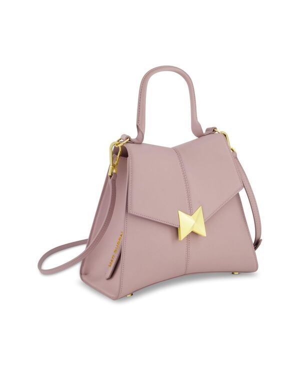マックダガル レディース バッグ ハンドバッグ レザー Mac Duggal Gold Plated Hardware Angular Leather Handbag Wisteria ゴールド