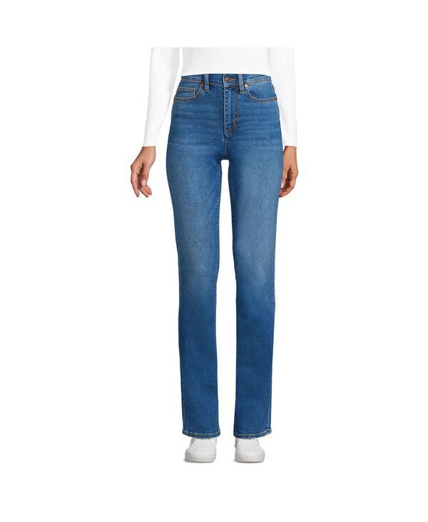 ランズエンド レディース ボトムス デニムパンツ ストレート ジーンズ Lands End Womens Recover High Rise Straight Leg Blue Jeans Indig 26,480円