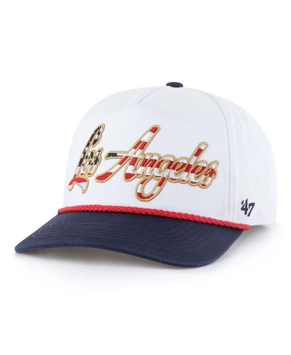 47 ブランド メンズ アクセサリー 帽子 47 Brand Mens White Los Angeles Dodgers Patriotic Overhand Hitch Adjustable Ha 9,110円
