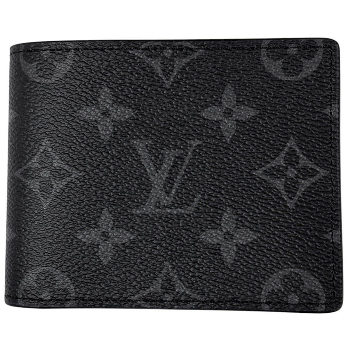ルイ・ヴィトン Louis Vuitton ポルトフォイユ スレンダー 二つ折り財布 モノグラムエクリプス ノワール(ブラック) M62294 メンズ 【中古】
