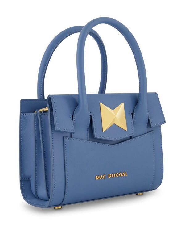 マックダガル レディース バッグ トートバッグ レザー Mac Duggal Gold Plated Hardware Small Leather Tote Bag Twilight ゴールド