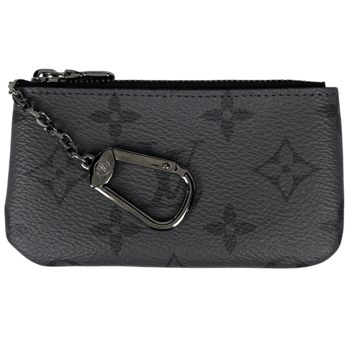 ルイ・ヴィトン Louis Vuitton カード＆キーケース ポシェット クレ コインケース モノグラムエクリプス モノグラムリバース ノワール(ブラック) M80905 メンズ 【中古】