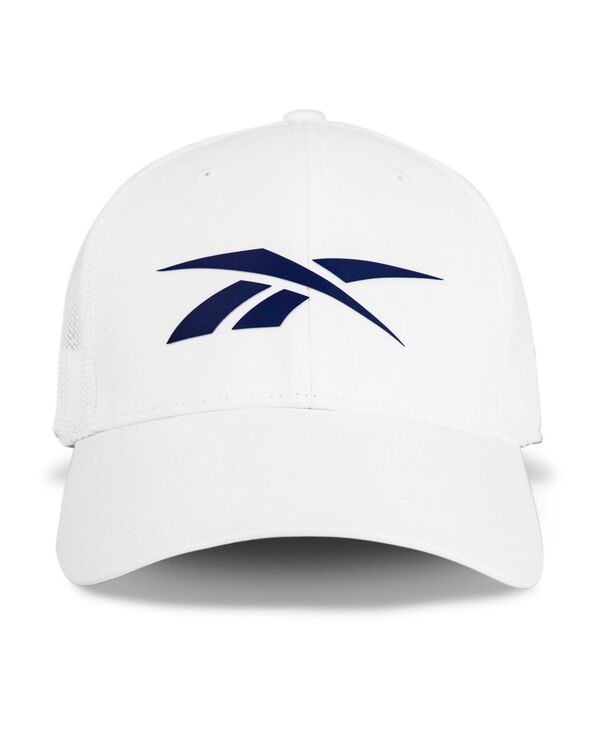リーボック メンズ アクセサリー 帽子 メッシュ キャップ Reebok Mens Elite Mesh Back Cap White ホワイト