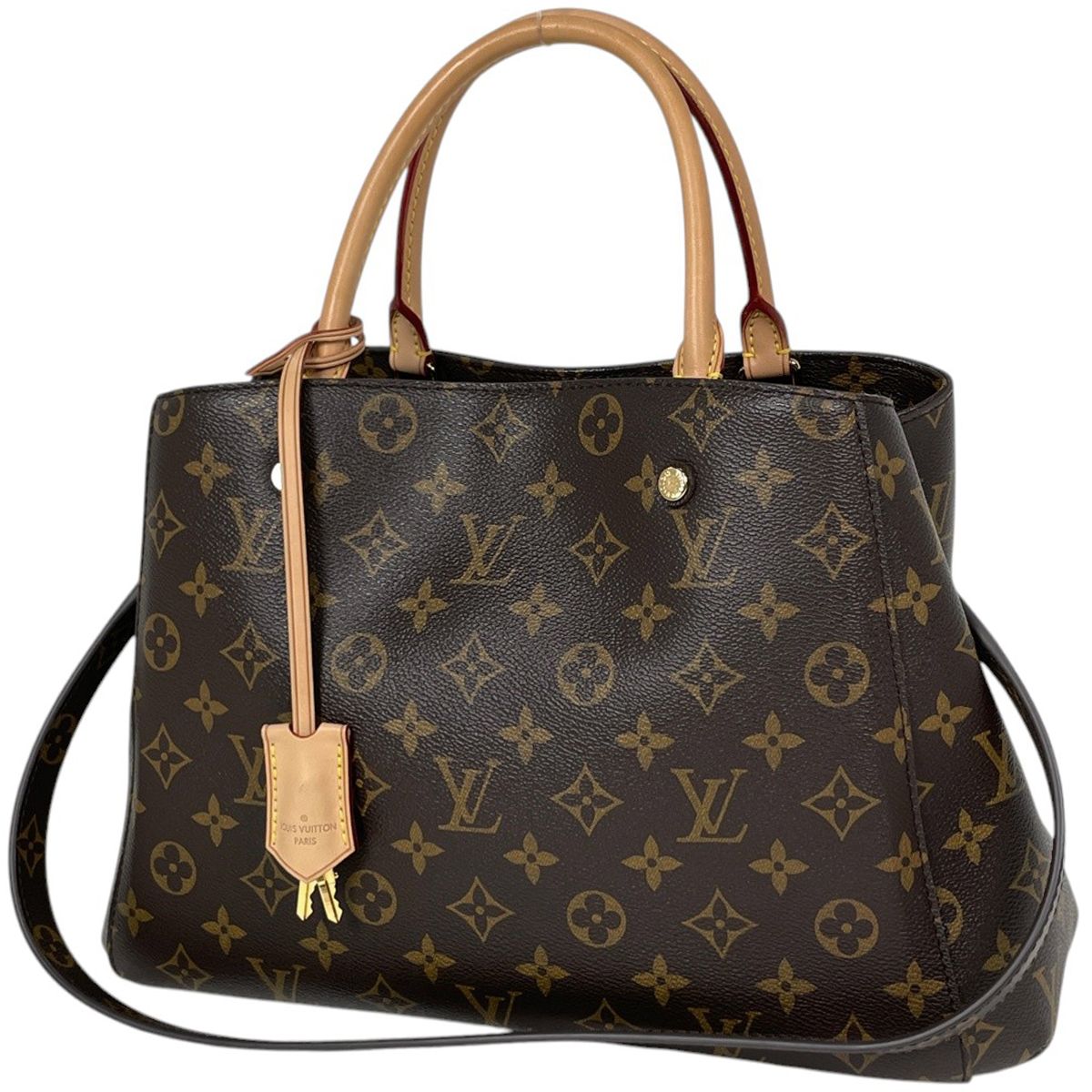 ルイ・ヴィトン Louis Vuitton モンテーニュMM ハンドバッグ 2WAY モノグラム ブラウン M41056 レディース 【中古】 150,000円