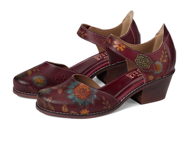 スプリングステップ レディース シューズ ヒール LArtiste by Spring Step Cabracho Bordeaux Multi マルチカラー