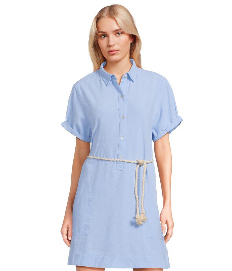 リラピー レディース トップス ワンピース シャツ Lilla P Half Placket Shirt Dress Malibu