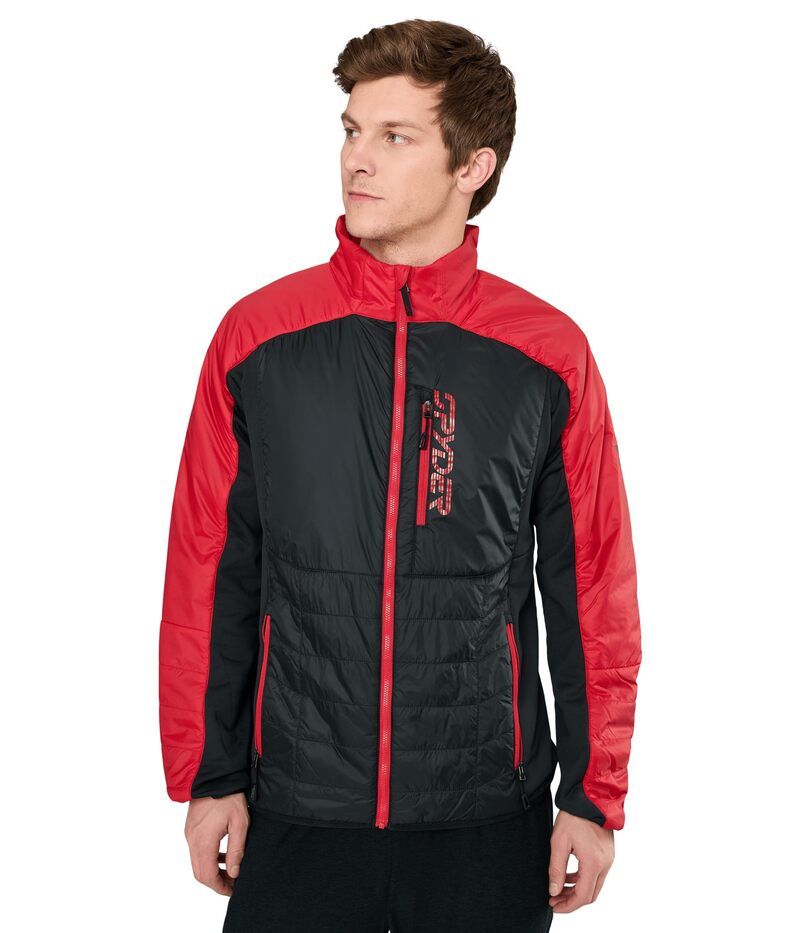 スパイダー メンズ アウター コート ジャケット Spyder Glissade Hybrid Jacket Spydered レッド 17,986円