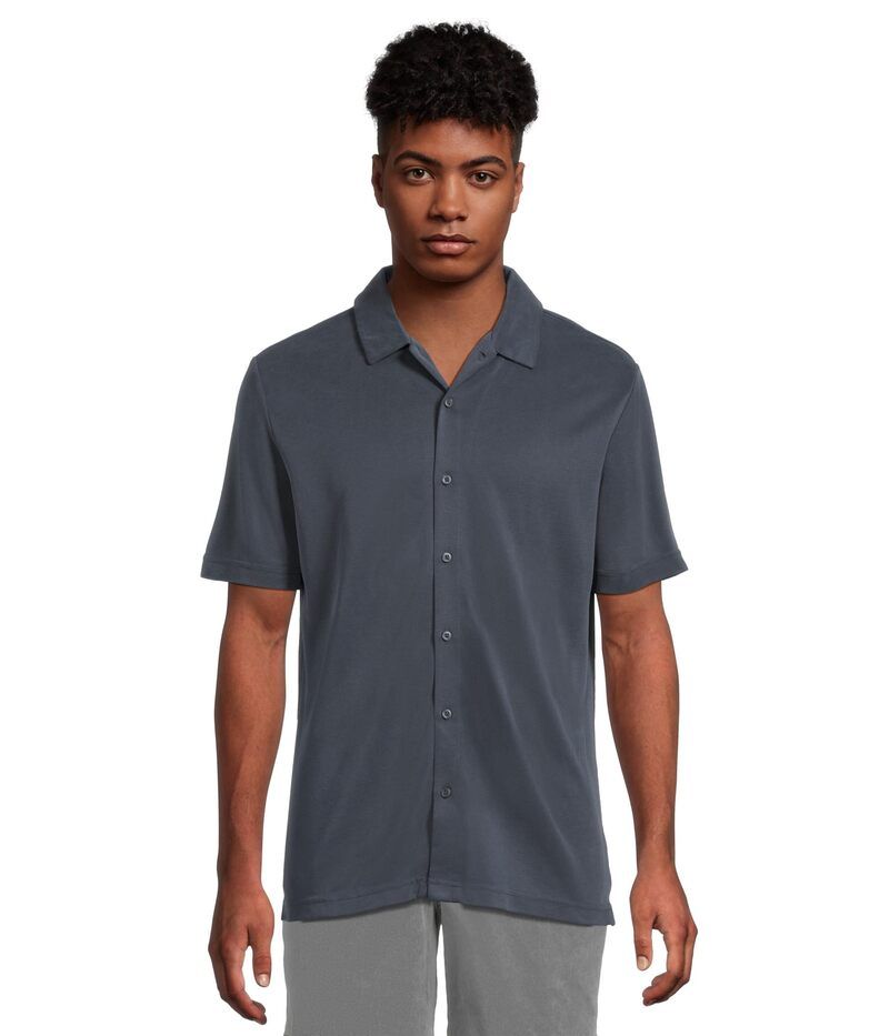 ジョンストンアンドマーフィー メンズ トップス シャツ ヴィンテージ ボタンダウン Johnston Murphy Vintage Birdseye Short Sleeve Button Downa