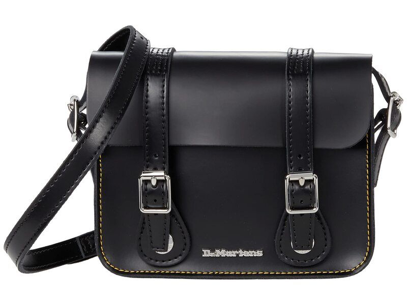 ドクターマーチン メンズ バッグ ショルダーバッグ レザー Dr Martens 7 Leather Satchel Black ブラック