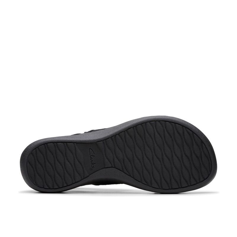 クラークス レディース シューズ サンダル Clarks Arla Stroll Black Textile ブラック