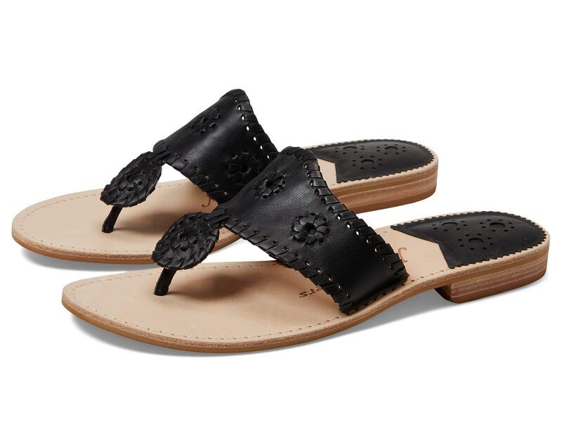 ジャックロジャース レディース シューズ サンダル Jack Rogers Jacks Flat Sandal Wide BlackBlack ブラック