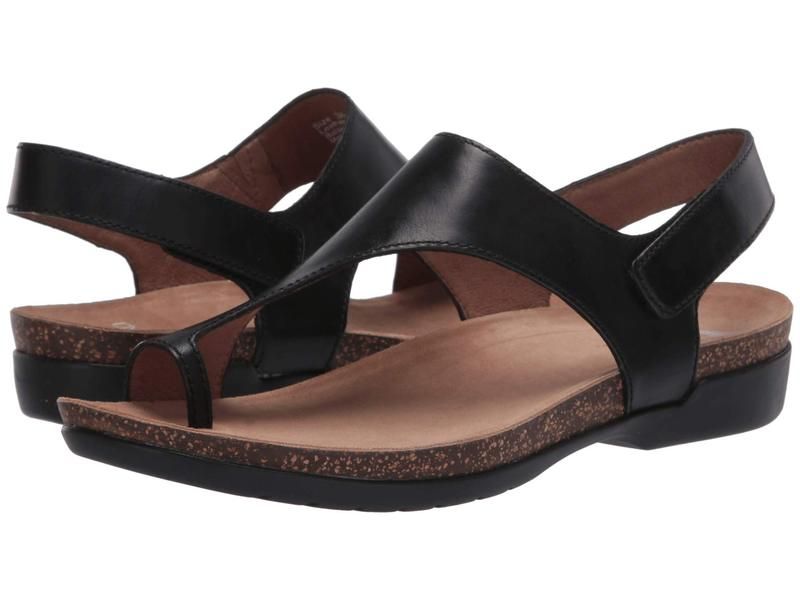 ダンスコ レディース シューズ サンダル Dansko Reece Black Waxy Burn ブラック