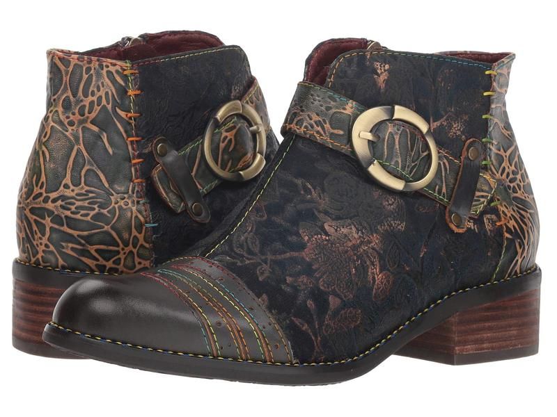 スプリングステップ レディース シューズ ブーツ・レインブーツ LArtiste by Spring Step Georgiana Blue Multi ブルー