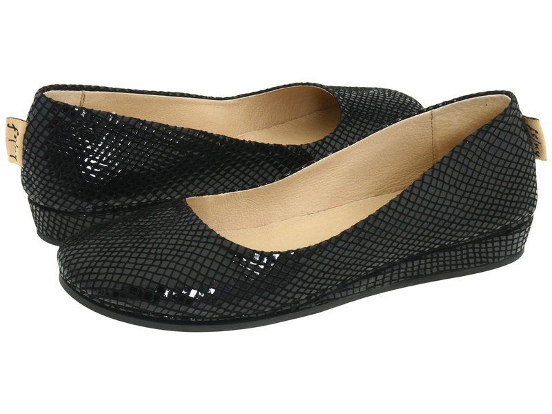 フレンチソール レディース シューズ サンダル French Sole Zeppa Black Snake Pri ブラック