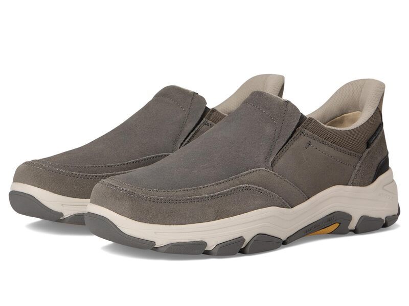 ロックポート メンズ シューズ サンダル Rockport Reece Dark Taupe Suede トープ