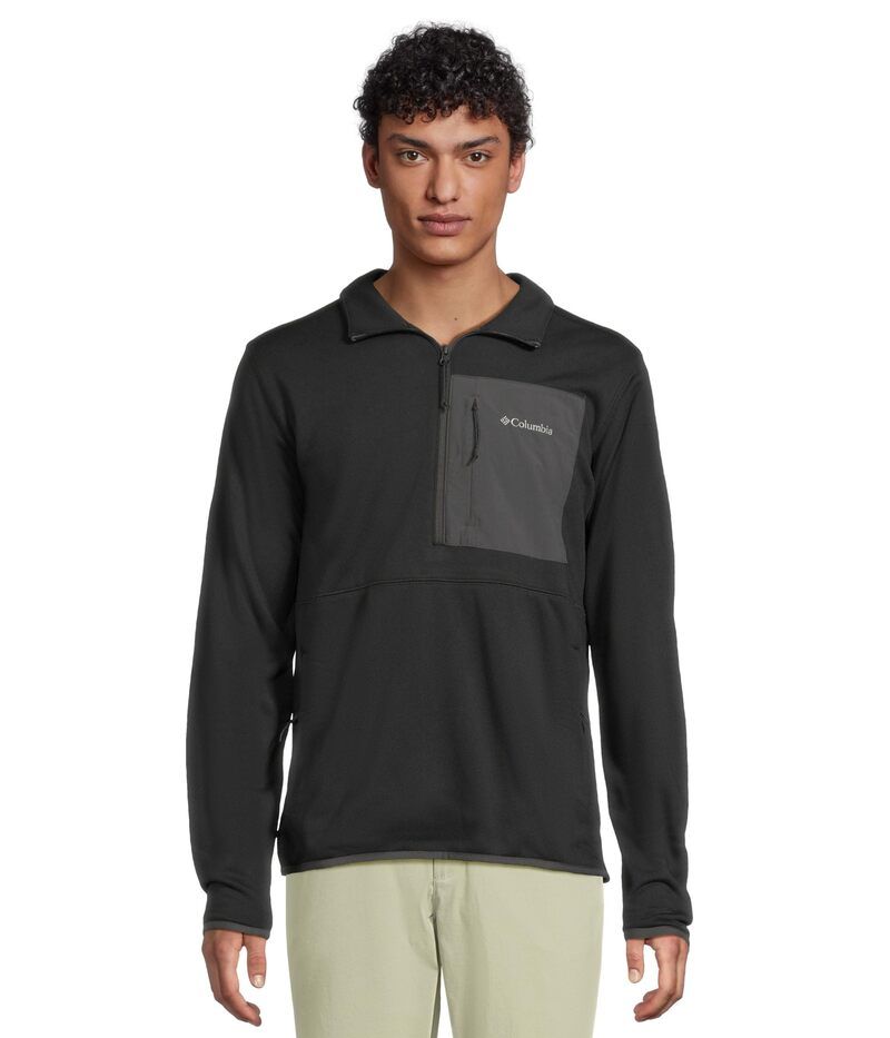 コロンビア メンズ トップス シャツ ハーフジップ Columbia Hike Half Zip II Black ブラック