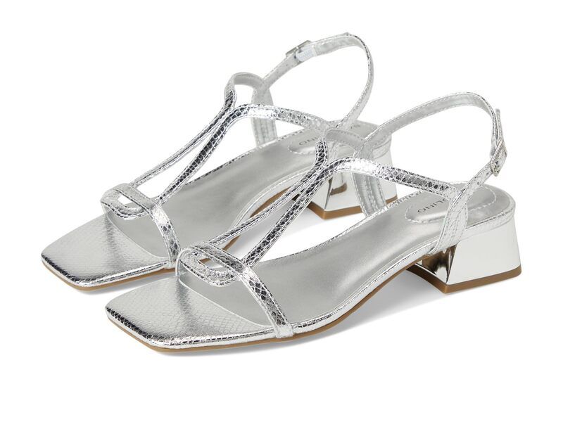 バンドリーノ レディース シューズ ヒール Bandolino Primadon Silver Snake シルバー