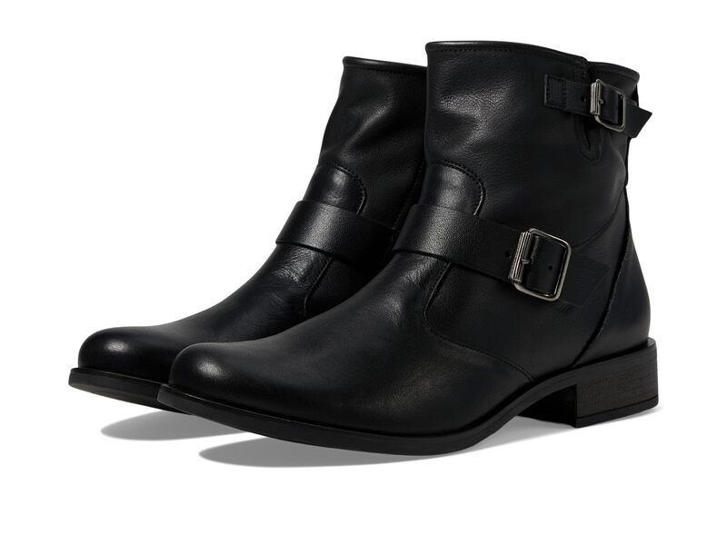 ポール・グリーン レディース シューズ ブーツ・レインブーツ Paul Green Wyatt Boots Black Washed Leather ブラック