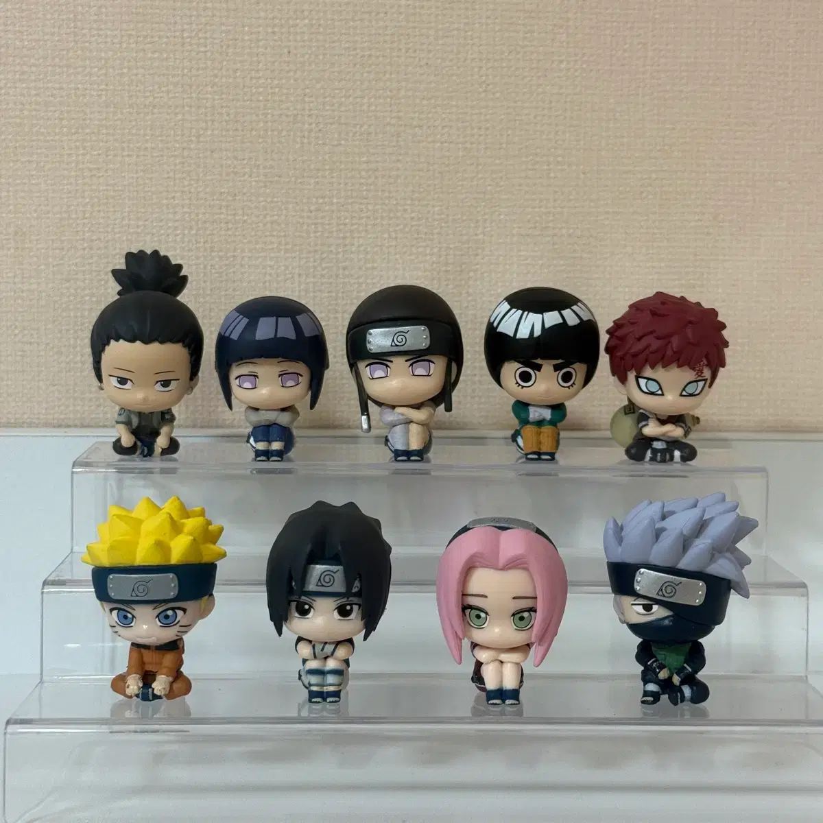NARUTO -ナルト- 一楽ラーメン まちぼけ いつ来るかな？ ガチャ フィギュア 1, 2弾 フルセット
