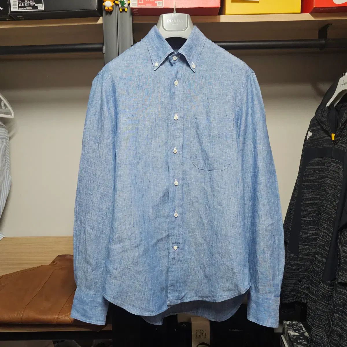 GITMAN BROS 짓먼브로스 ヴィンテージLINE リネン느낌 ボタンダウン メンズシャツ 95 6,520円