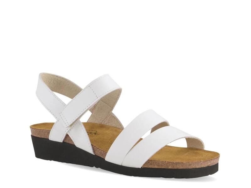 ナオト レディース シューズ サンダル Naot Kayla Wedge Sandal White Leather ホワイト