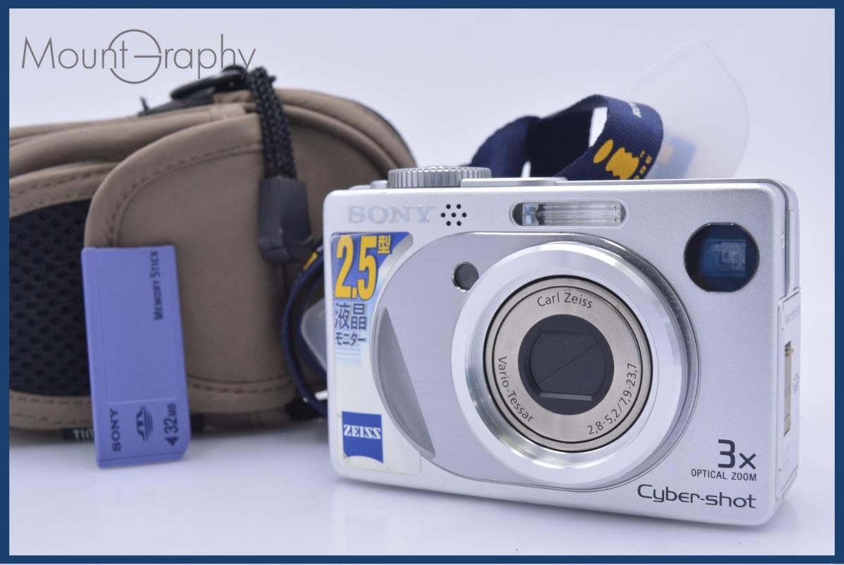 【動作保証】 ソニー SONY Cyber-shot DSC-W1 3x 単三電池仕様 ケース、メモリーカード付 同梱無料 #am9323 7,371円