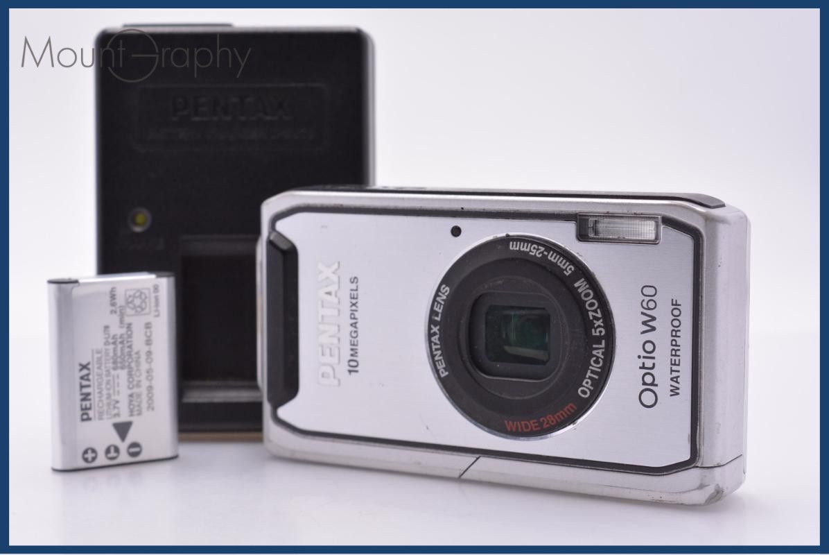 ペンタックス PENTAX Optio W60 5x バッテリー、充電器付属 同梱無料 #my199