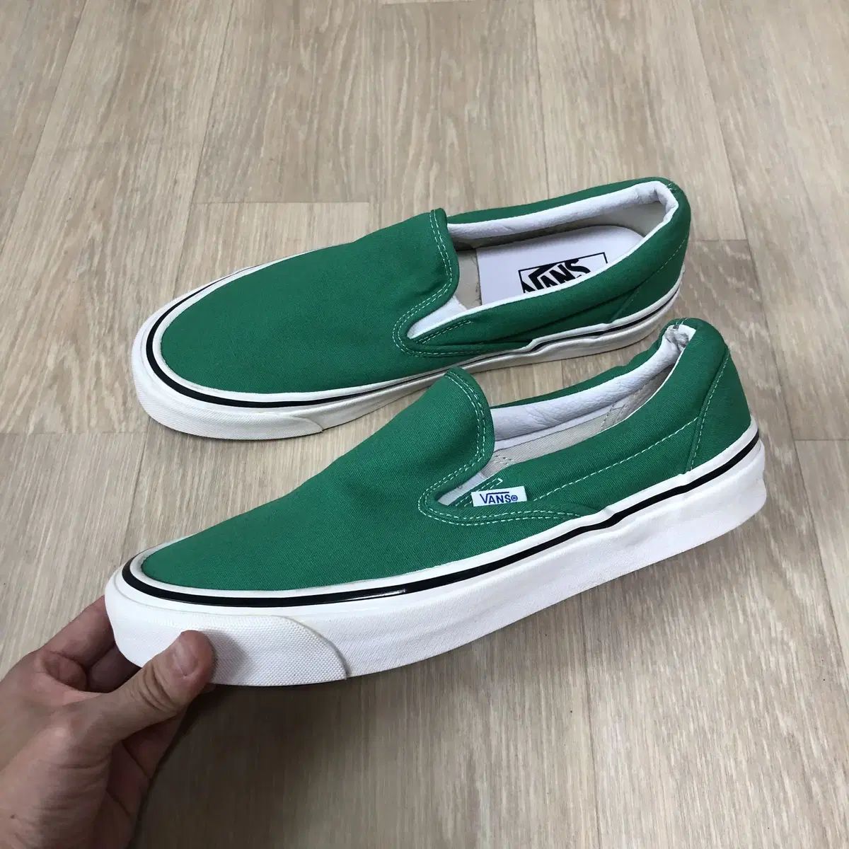 280) ヴァンズ VANS アナハイム ファクトリー クラシック スリッポン 98 DX エメラルド グリーン