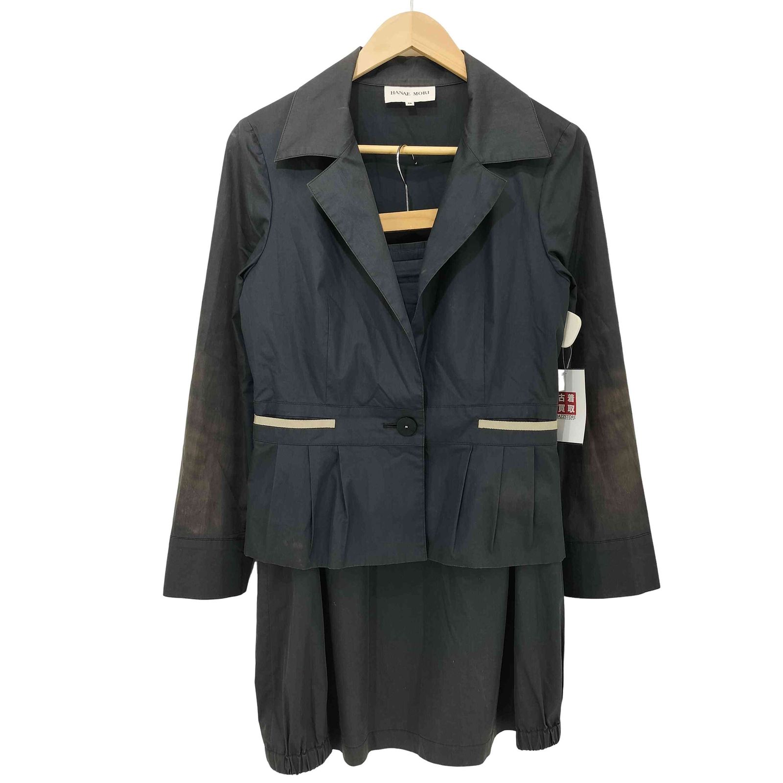 ハナエモリ HANAE MORI テーラードジャケットセットアップ レディース