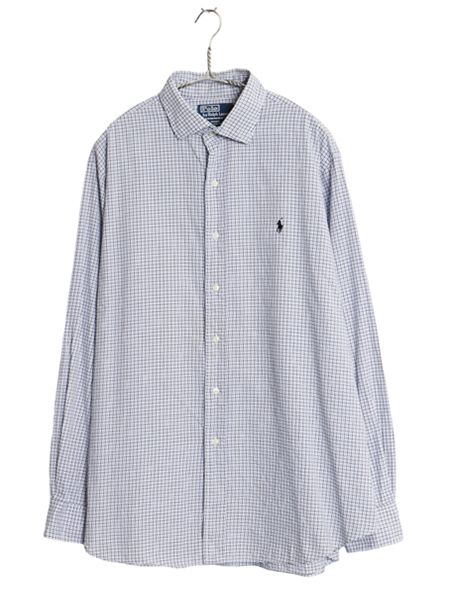 00s ラルフローレン チェック 長袖 シャツ メンズ XL オールド ポロ REGENT CLASSIC FIT コットン ワンポイント 大きいサイズ マルチカラー 8,300円