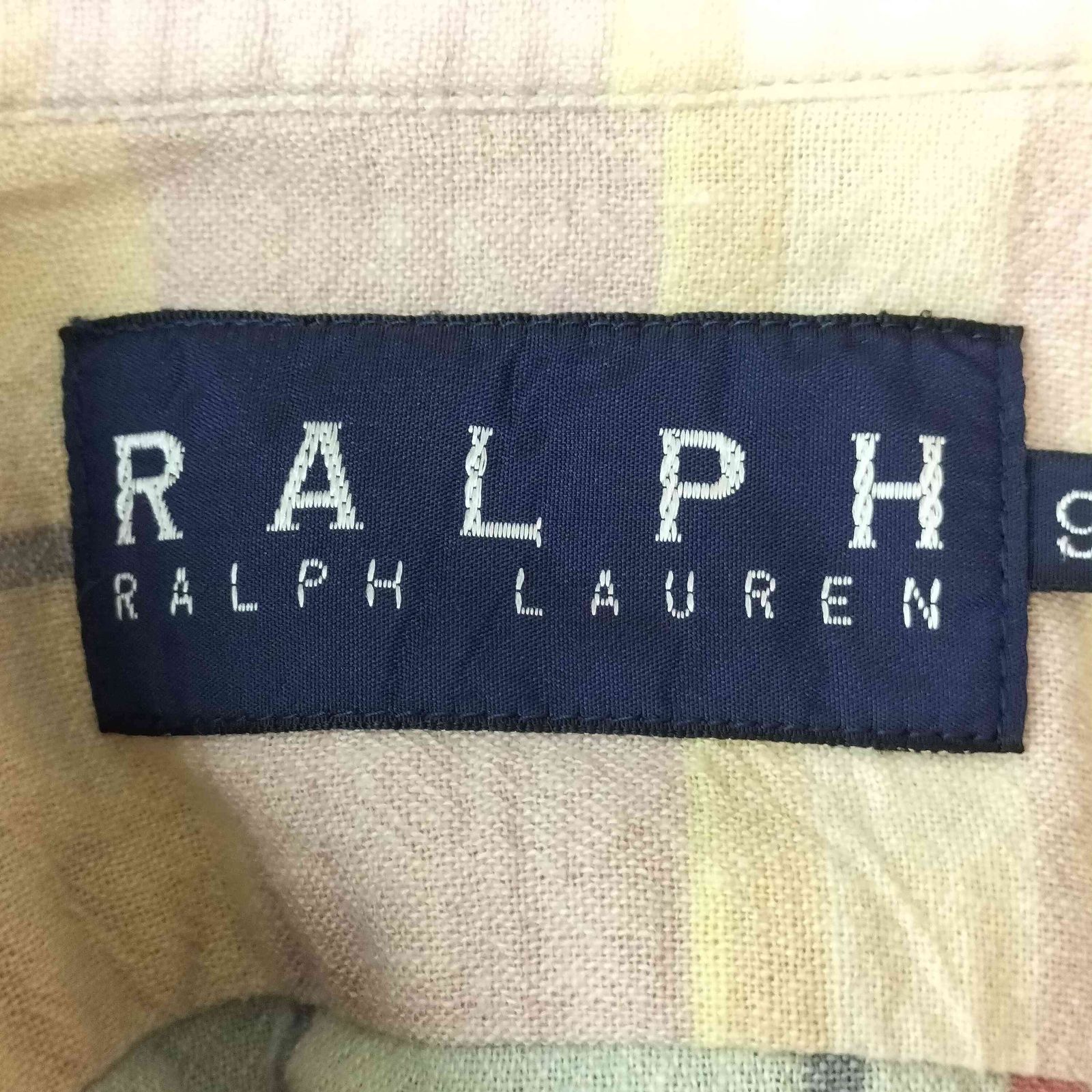 ラルフローレン RALPH LAUREN 80-90S 大文字タグ ポニー刺繍 リネン