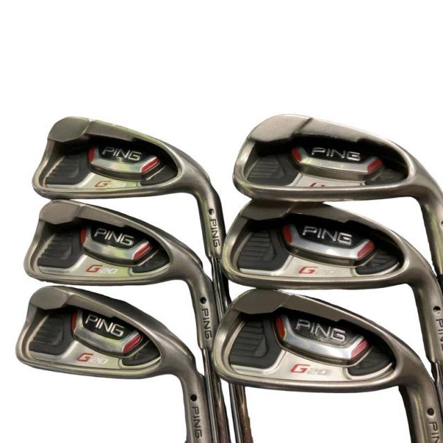 【中古】 ピン G20 6S アイアンセット IR CFSスチール (フレックスS) メンズ 男性用 右利き 右用 Cランク ゴルフクラブ