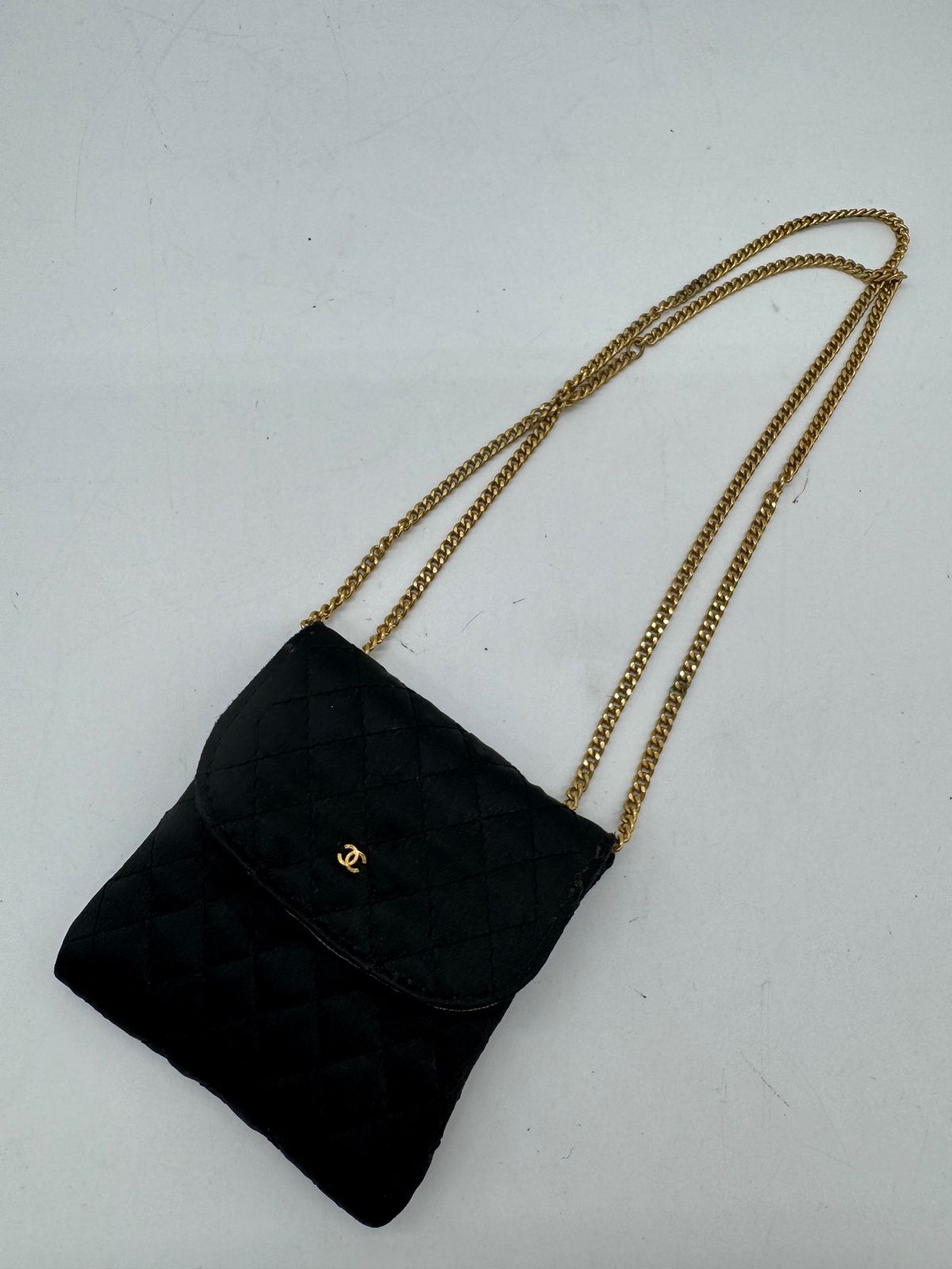 【良品】 CHANEL シャネル マトラッセ ココマーク チェーン ポーチ バッグ P3511