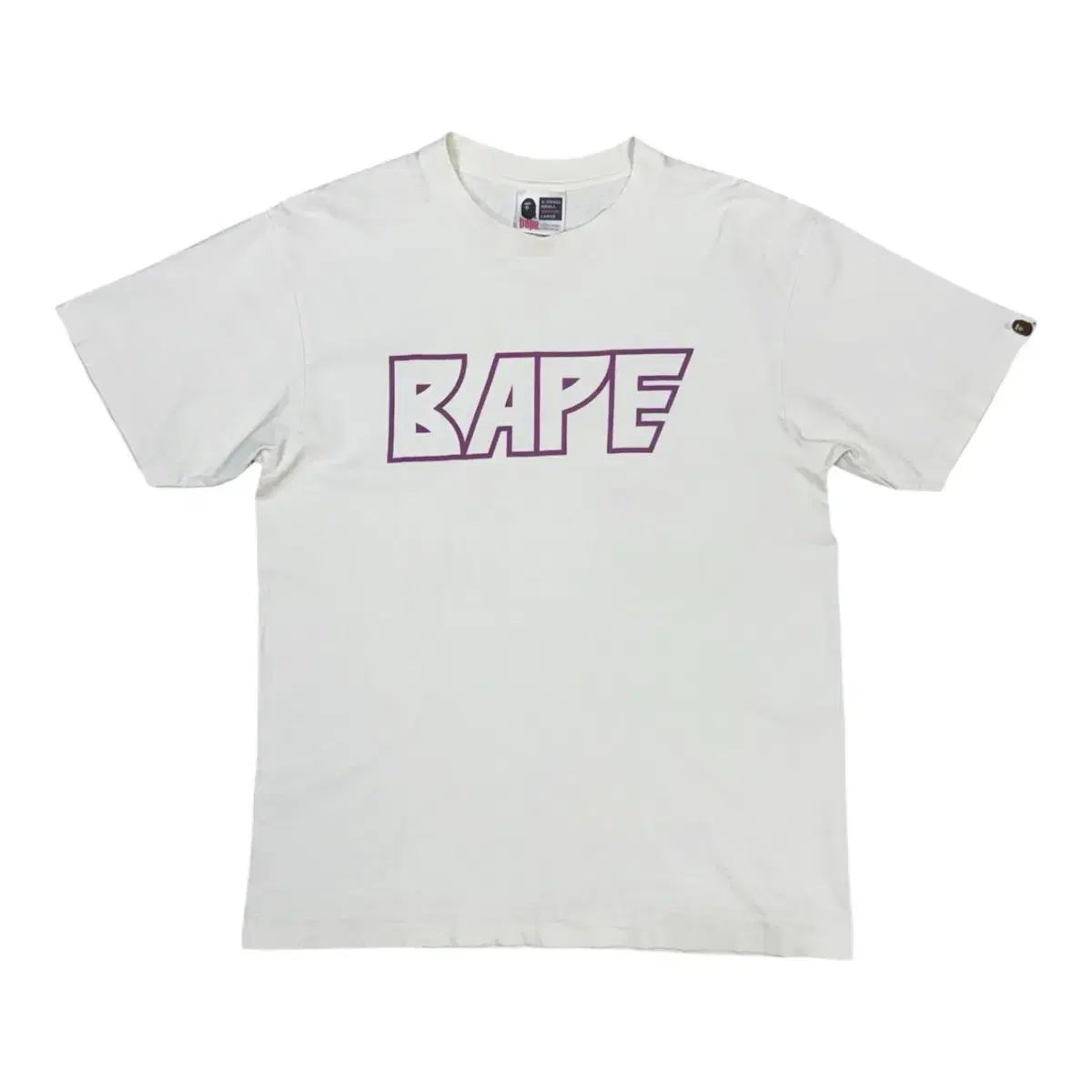 2007 NIGO® A BATHING APE® kiss ロゴ オマージュ アイコニック グラフィック タン 半袖 Tシャツ