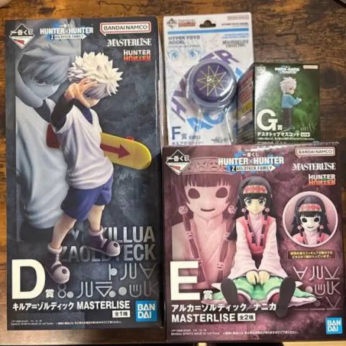 (送料込み22,5) HUNTER×HUNTER 一番くじ ゾルディック FAMILY キルア アルカ フィギュア ヨーヨー G賞