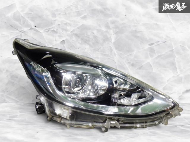 点灯OK ☆保証付 即発送☆ トヨタ 純正 NHP10 アクア 後期LED ヘッドライト ヘッドランプ 右 右側 運転席側 刻印 F KOITO 52-322