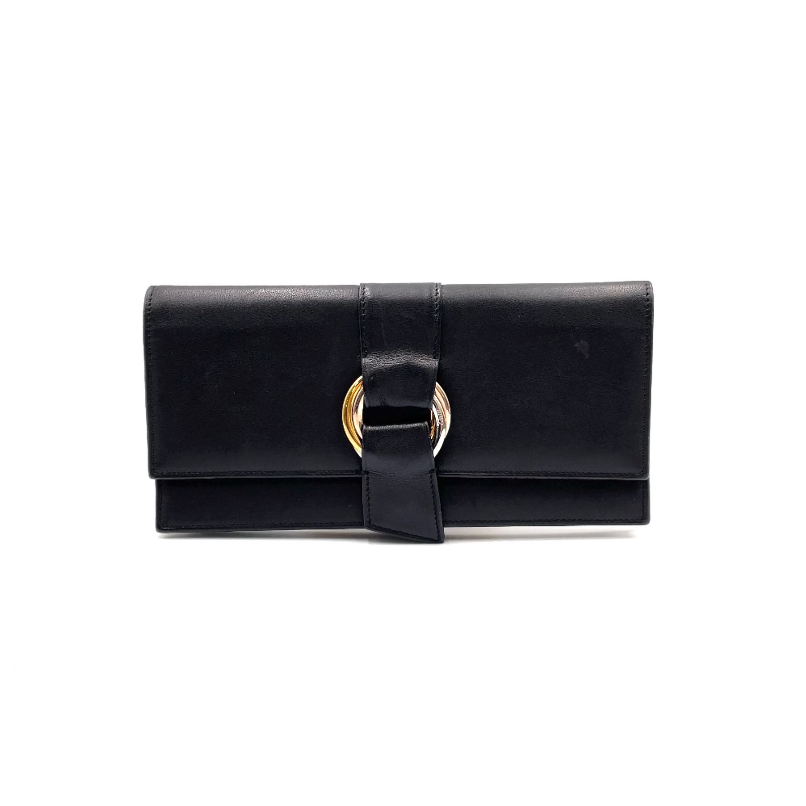 新着】Cartier トリニティ レザー ブラック 長財布 ゴールド - メルカリ